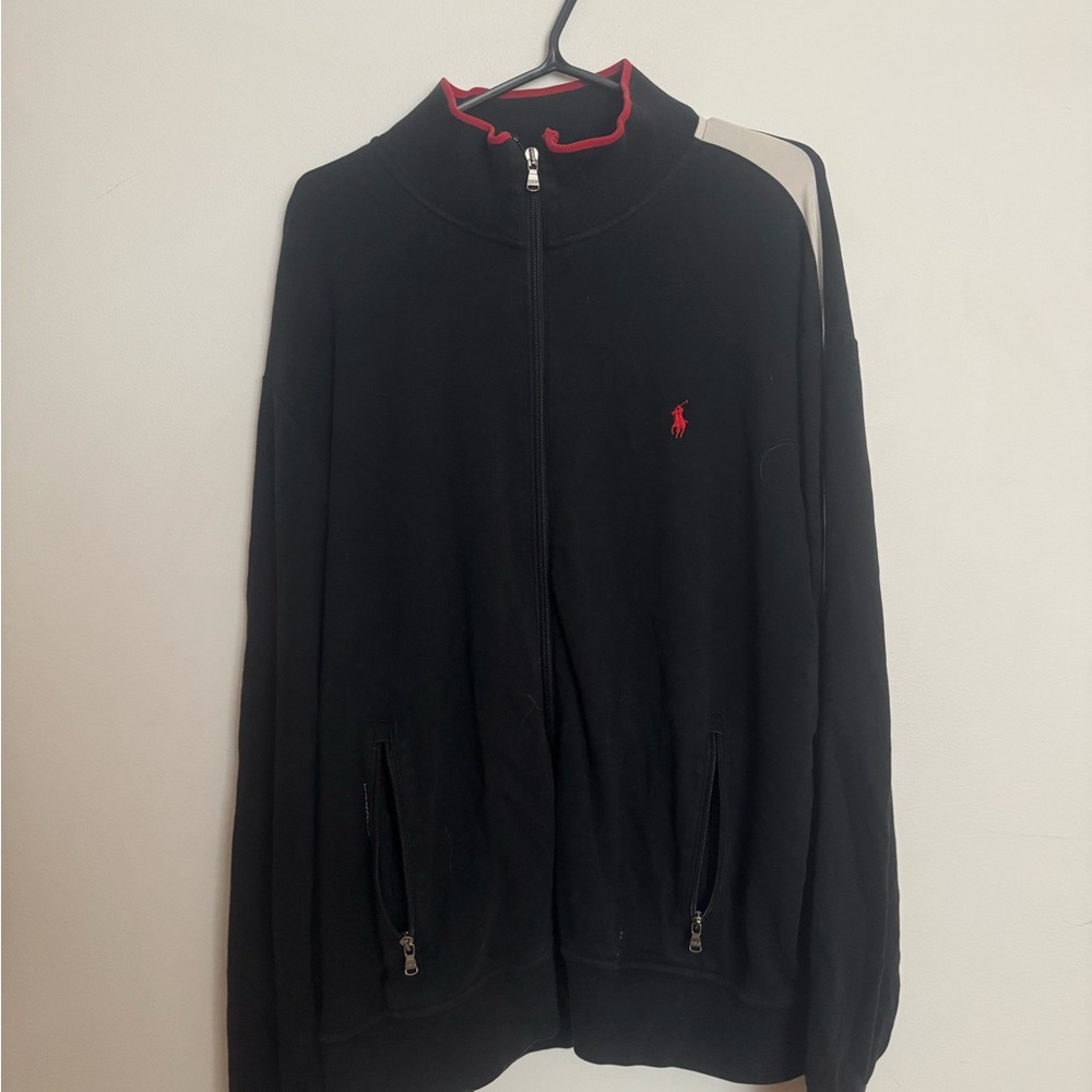 Ralph Lauren Black Jacket with Red Accents